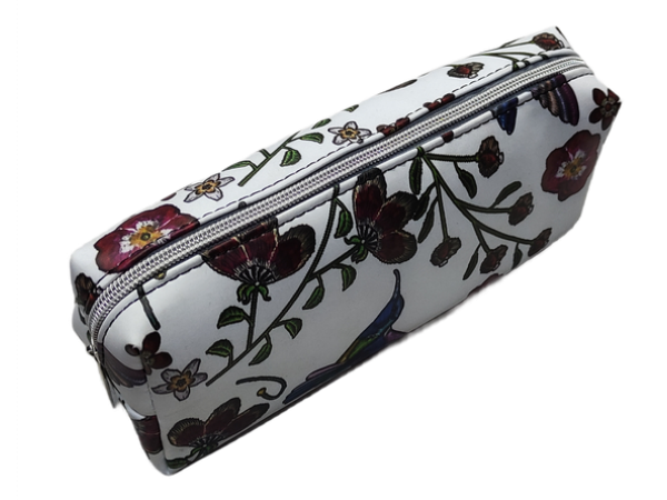 DERİ DESENLİ LÜKS TEK FERMUARLI KALEMLİK 026